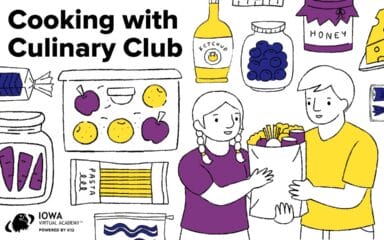 Cooking with culinary club banner